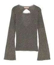 lurex-detail sweater XS Black