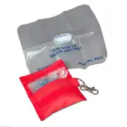 CPR Face Shield in Soft Case One way valve and barrier filter for Mouth to Mouth