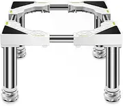 Base Freezer Base Frame 10 Inches Height-Adjustable Feet Fridge Stand Pedestal for Dryer Adjustable 18-25 Inch Base for Dishwashers Machines Base Anti-Vibration Mat