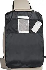 Back Seat Cover for Kids - Car Seat Organizer Backseat | Auto Storage Accessories with Mesh Pocket for Pet Family Road Trip Travel