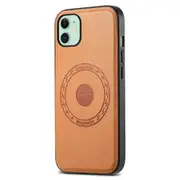 DENIOR For iPhone 11 Phone Case Compatible with MagSafe PU Leather Cover - Khaki