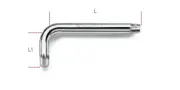Beta Tools 98 XZN10 Offset Triple Square / XZN Key Wrench M10 000980010