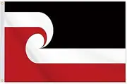 24x36 Inch Maori Flag,2x3 FT Indigenous Flag,Medium Digitial Double-Printed Durable 150D Thick Polyester Decorations with 2 Brass Grommet