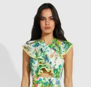 Alice McCall Midi Dress Size 4 Living For You NEW BNWT Green Yellow RRP $429