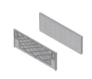 Blum ORGA-LINE Drawer Insert Frame Connecting End CLIP: 176mm x 2 (ZSI.020V)