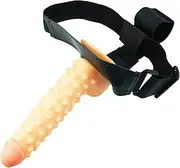SAHOOSAFETY Strap-on dildos 24 cm silicone strap-on anal dildos with strong suction cup removable masturbator sex toys for men(Flesh)