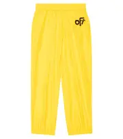 [Off-White Kids] Off-White Kids Logo track pants Y 12 yellow