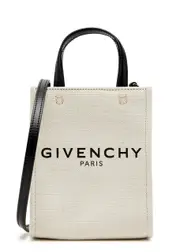 Givenchy G-Tote Mini Canvas Cross-body bag - Beige One Size