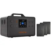 Voltx 2400W Power Station+ 3x5000Ah Power Bank