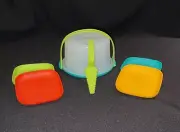 ✅ Brand New Tupperware Mini Kids Serving Set Of Six Multicolor*