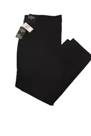 CALLAWAY OPTI-DRI SORONA AGILE BLACK PERFORMANCE GOLF PANTS SZ: 40 X 30 NWT