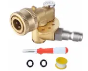 Meteor Blast Pivoting Coupler 120° 5000PSI for Pressure Washer 1/4" QC
