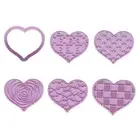 6 Pieces Plastic Biscuit Molds Cutting Mold DIY Baking Cookie Cutter Cookie Mold