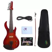 profession 5 String Electric Violin 4/4 Hand made Nice Tone Free Case,Bow