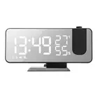J Digital Projection Alarm Clock With Mirror 4-in-1 180 Degree Proje 5