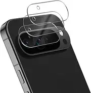 (3 Pack) Camera Lens Protector Compatible for Google Pixel 9 Pro XL 6.8 inch, Case Friendly Tempered Glass 9H High Definition Microphone Cutout Anti-Scratch