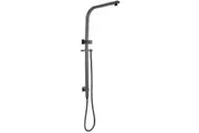 Square Gun Metal Grey Shower Station without Shower Head and Handheld Shower