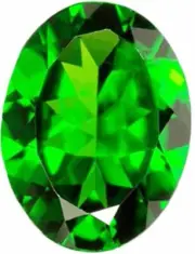 Natural Fine Rich Green Chrome Diopside - Oval - Russia - AAA Grade