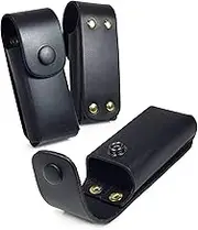 TUFF LUV Genuine Leather Case Sheath Pouch Compatible with Leatherman Rebar/Sidekick/Wingman WP400 - Black