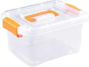 Stackable Plastic Storage Bins with Lids, Transparent Storage Box BPA Stackable Containers Multipurpose Large Capacity Dustproof Plastic Storage Container Bin with Lid (Medium)