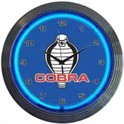 Neonetics 15" Blue Shelby Cobra Wall Mount Light Up Neon Clock Sign