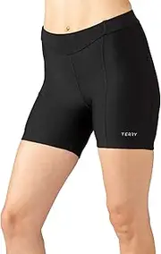 [TERRY] Touring Cycling Short/Short, Women's 5 Inch Inseam Padded Compression Multi-Day, Moisture-Wicking Cycling Bottom