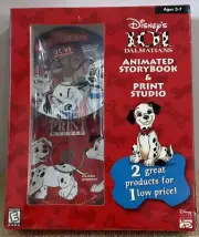 2 CD-ROM Disney's 101 Dalmatians Animated StoryBook & Print Studio (Windows/Mac)
