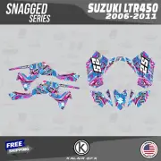 Graphics Kit for SUZUKI LTR450 (2006-2011) Snagged - Magenta (21 Mil)
