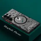 Shockproof Matte Magnetic Case For Samsung S25 S24 S23 Ultra S22 S21 S20FE Cover