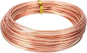 uxcell 99.9% Pure Copper Wire for Jewelry Making, 12 Gauge (2mm) Copper Craft Wire 24.6 Feet Beading Jewelry Making Supplies for Crafting Wreath Electroculture Gardening