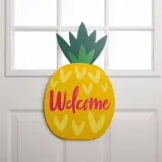 Tropical Pineapple Door Sign, Luau, Home Decor, 1 Piece