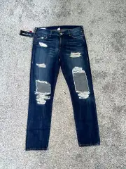 True Religion Cameron Boyfriend jeans Size 27 EAMD Celestial $249