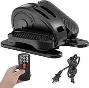 Under Desk Elliptical, Electric Seated Pedal Exerciser Quiet Compact Mini Elliptical Trainer with Display Monitor and Remote Control Home Office Leg Exercise Equipment for Seniors Adults