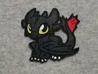 Cartoon How To Train Your Dragon Iron On Patch Badge Toothless Wings 10x9.5cm D1