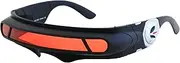 FLAWLESS EYEWEAR Futuristic Space Alien Costume Party Cyclops Shield Colored Mirror Mono Lens Wrap Sunglasses 147mm