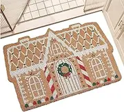 Generisch Christmas Doormat | Christmas Door Mat Made of Imitation Cashmere Non-Slip Christmas Welcome Mat Christmas Decoration Doormat | for Christmas Decoration Indoor and Outdoor