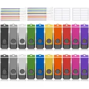 Thumb Drive AGECASH Bulk 20Pack 128MB USB Flash Drive, USB 2.0 Flash Drive Pa...