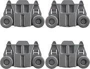 XhWser 4 Pack W10195417 Dishwasher Wheels Lower Dish Rack Wheel, Dishwasher Rack Roller Replacement for AP4538395, AH2579553,PS2579553,WPW10195417 Compatible with Whirlpool Kenmore Kitchenaid
