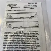 Islington Station HO Decals NIP 150-292 BFGX Covered Hoppers