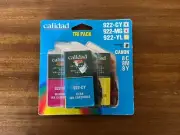 CALIDAD TRI PACK PRINTER INK 927-CTPcx FOR CANON 521C 521M 521Y New