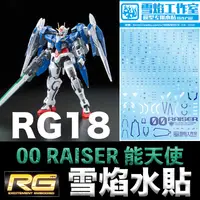 在飛比找樂天市場購物網優惠-【鋼普拉】現貨 雪焰水貼 螢光版 BANDAI 鋼彈00 R