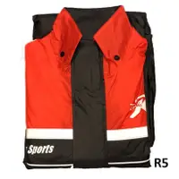 在飛比找蝦皮商城優惠-天德牌雨衣 新 R5 兩件式風雨衣（上衣加強+側開式背包）紅