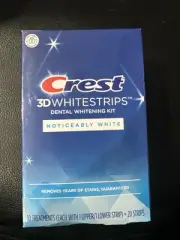 Crest 3d Whitestrips Noticeably White 20 strips, Exp 11/25