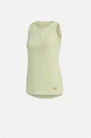 Adidas Tank Top Tennis Club HEAT.RDY Yellow Tint FK1393 Built Sports Bra Women S