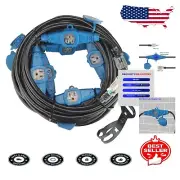 12 Gauge Multi-Outlet Extension Cord - 50ft with Weather Resistance & Indicators