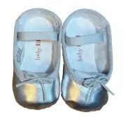 Baby Bloch Ballet Shoes Baby Cha Cha Pre Walkers Size 2 Silver
