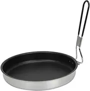 Nonstick Skillet - Portable Nonstick Frypan, Aluminum Alloy Griddle Pan | Nonstick Omelette Pan with Foldable Handle, 9.4Inches Nonstick Frying Cookware for Camping, Hiking, Backpacking, Picnic, BBQ