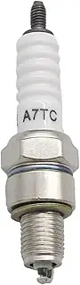 Spark Plug A7TC 10mm Compatible with Dirt Bike Moped GY6 50cc 70cc 90cc 125cc 150cc Scooter ATV(WHITE)