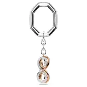 Swarovski Crystal Key Ring, Infinity, White, Mixed Metal Finish 5687996
