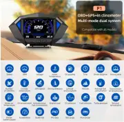 Car OBD2 GPS HUD Head Up Smart Digital Speedometer Display Meter Gauge